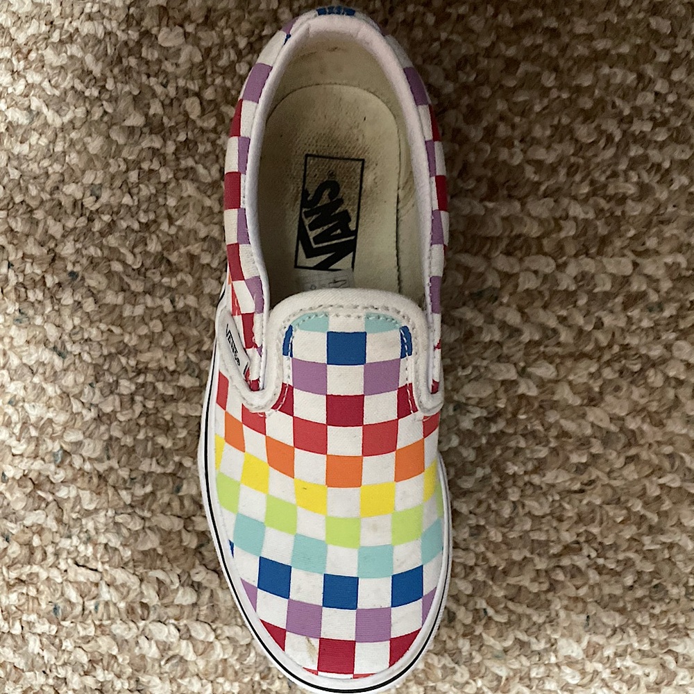 Vans Multi Colored Size 13 Kids Gently Used